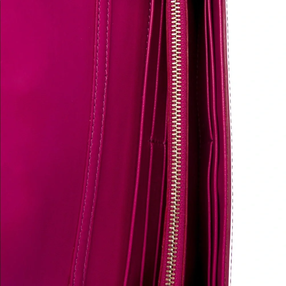 Gianni Versace Classy Continental Wallet Patent Leather